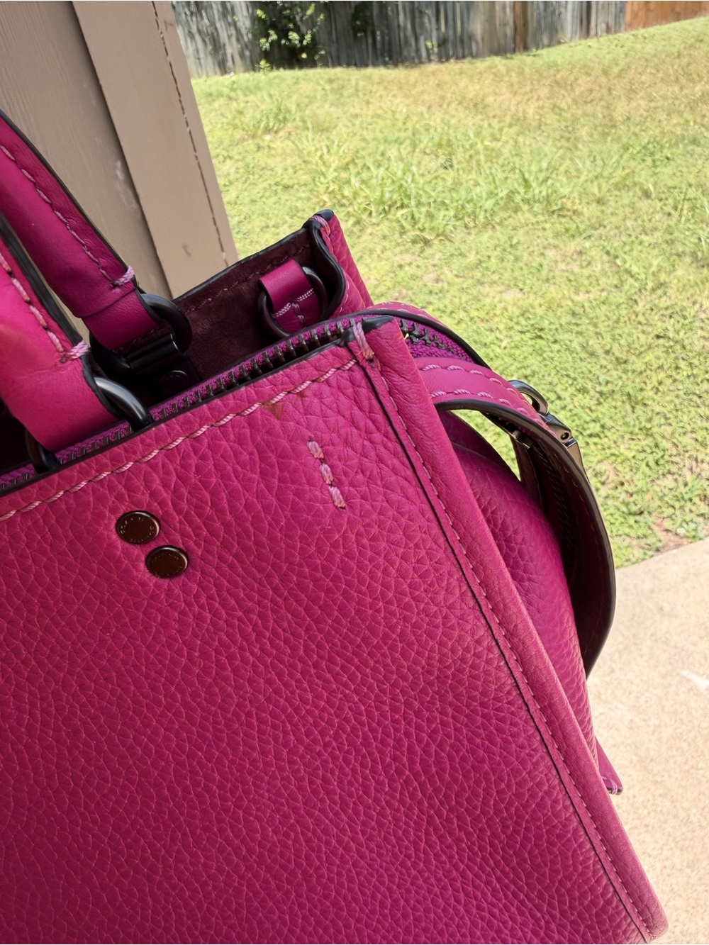 Coach Rogue 25 Fuchsia - Picture 13 of 14